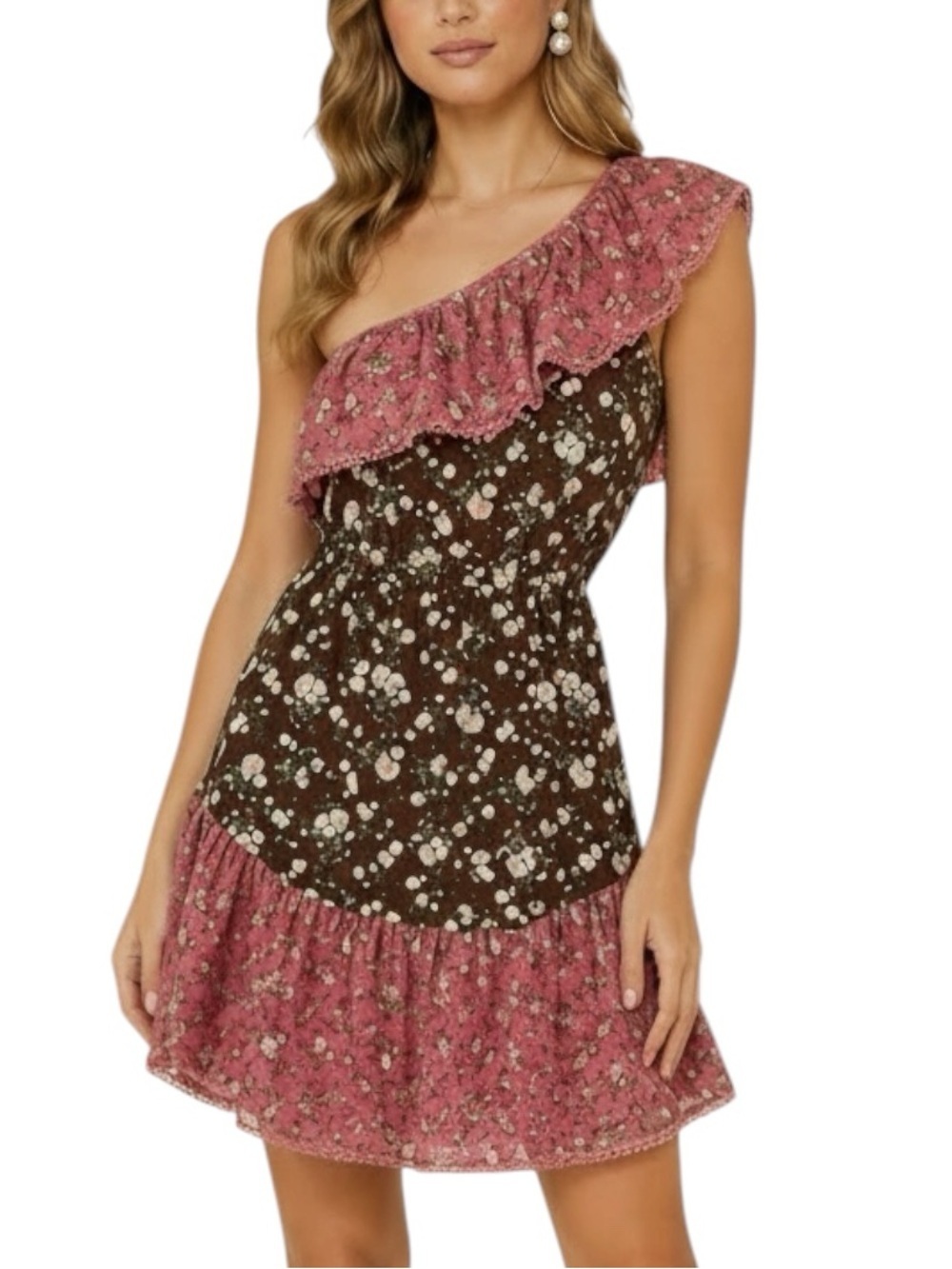 NWT BAR III One Should Asymmetrical Fit and Flare Mini Dress Size Small